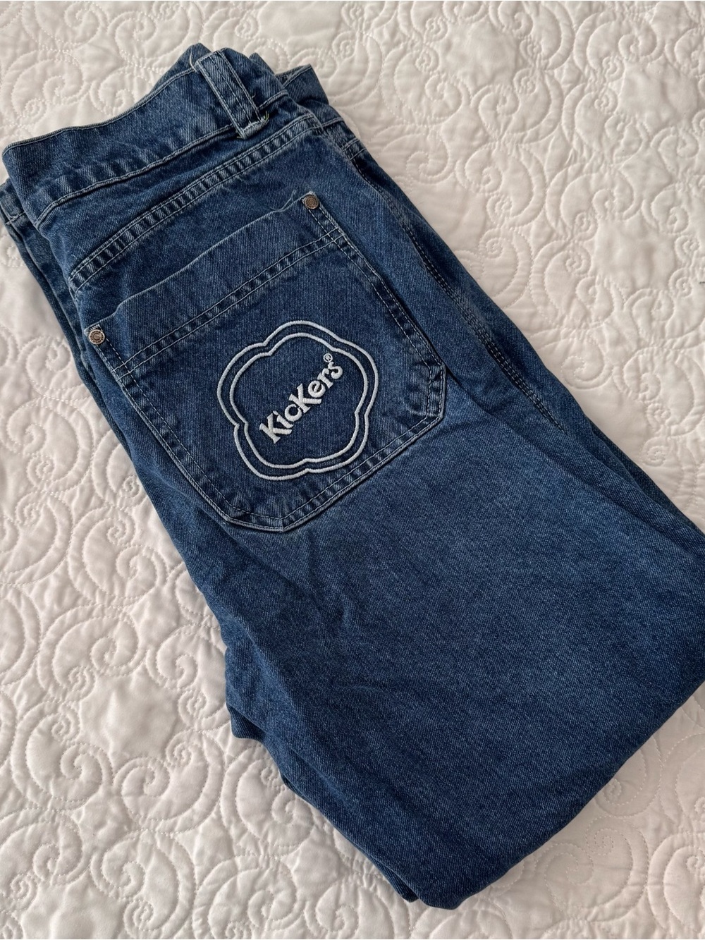 Kickers Retro Skater Denim Blue Jeans Size 32